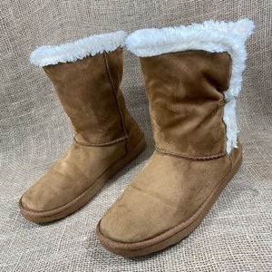 Joe Boxer Booties Boots Winter Brown Women Size 9
